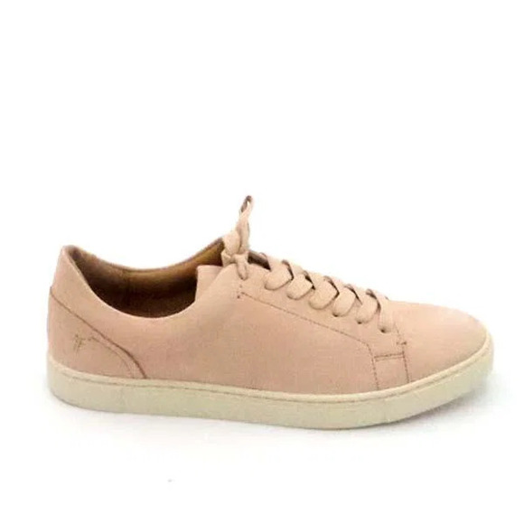 Frye Shoes - Frye Leather Lace Up Sneakers Ivy Low Lace Blush - Medium